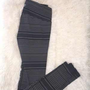 striped athleta leggings